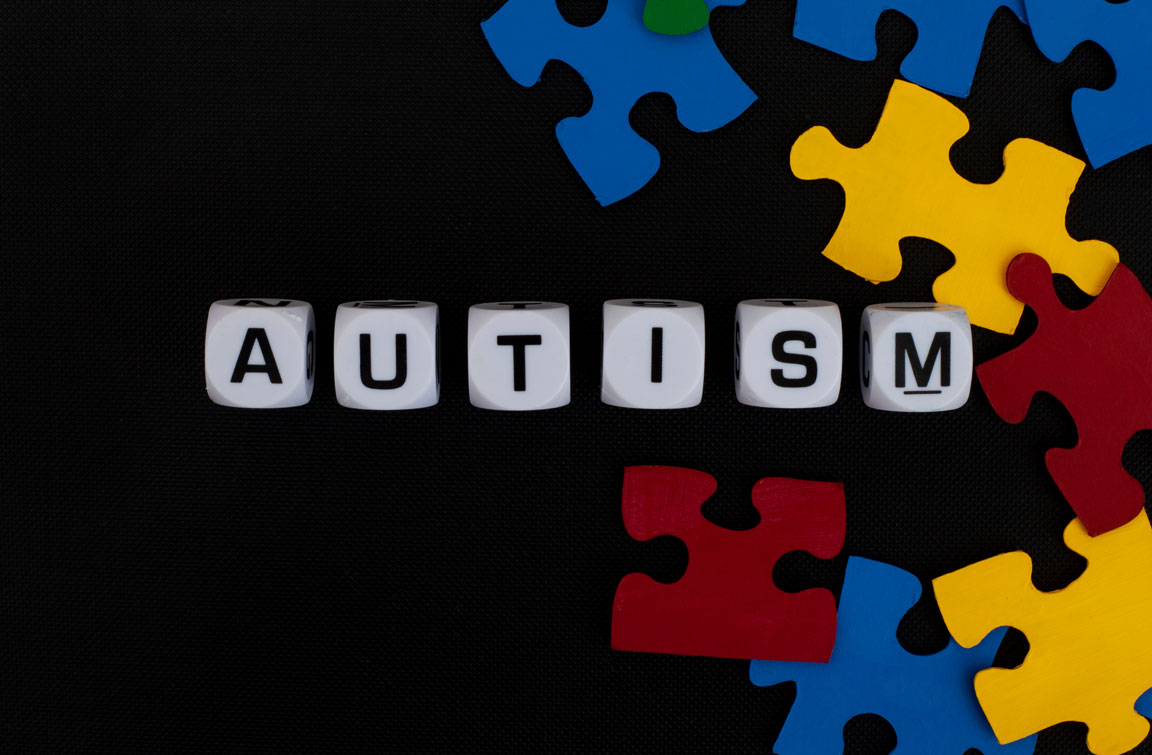 autism spelled in blocks